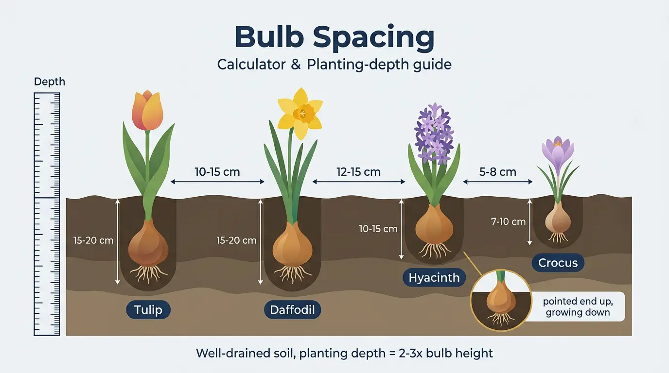 Bulb Spacing Calculator - Illustration